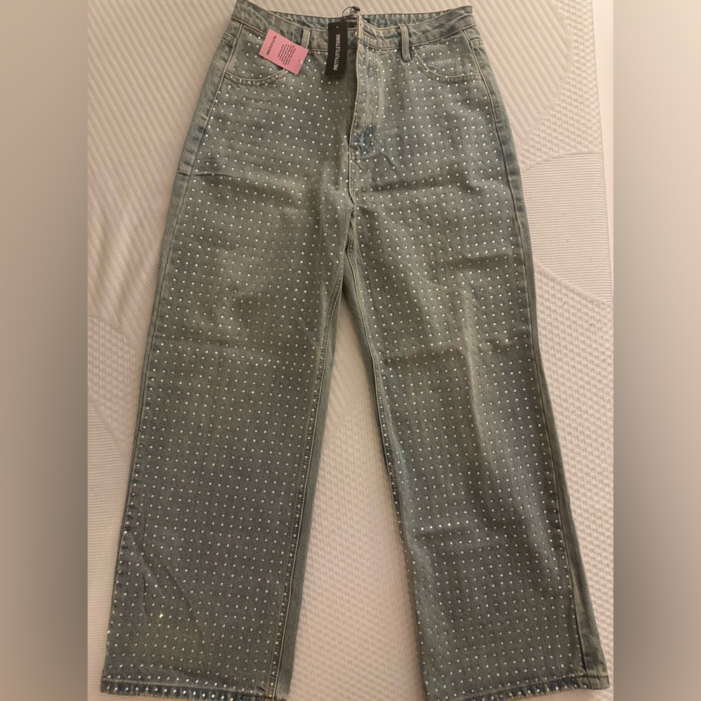Jeans with Studded Design